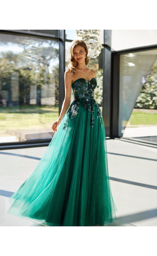 Vestido de fiesta C1832 - MARFIL BARCELONA