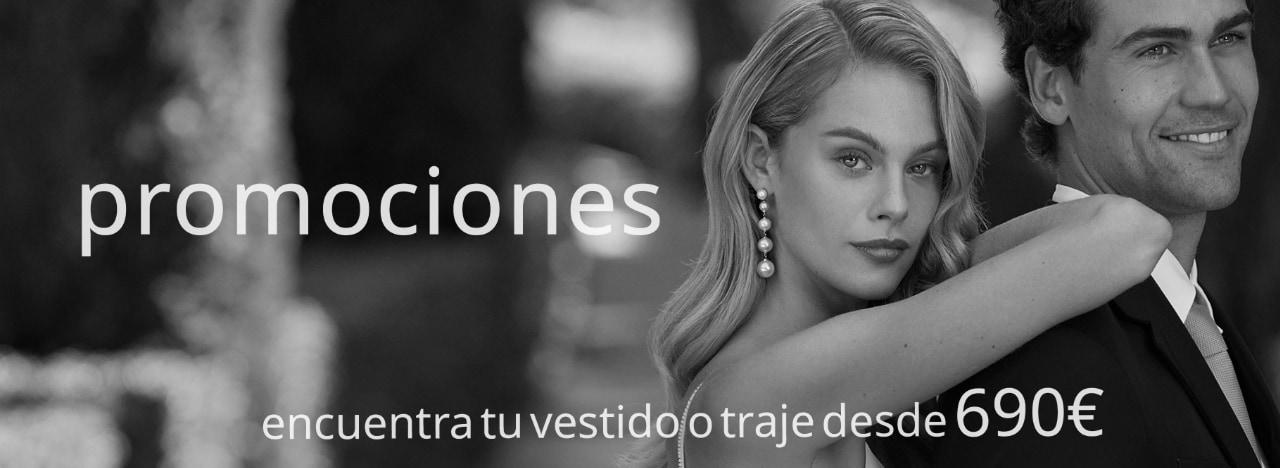 Vestidos de novia y trajes de novio desde 490 euros